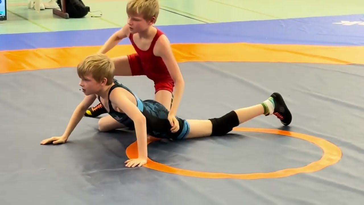 Wrestling / Ringen,  Sparkassenpokal Jena 2025, Freestyle, U12, 30 kg, P. Nicolay - E. Nicolay