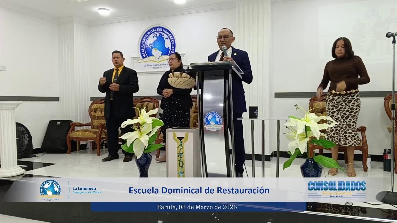 Servicio de Escuela Dominical - 08 de Marzo de 2026