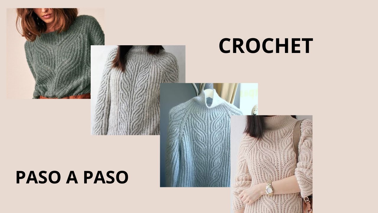 BLUSA FACIL A CROCHET PUNTO BRIOCH VUELTAS RECORTADAS