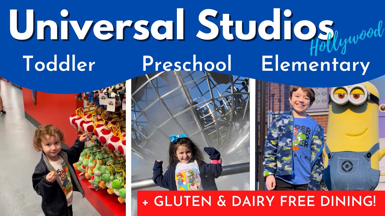 Best Rides for Kids at Universal Studios Hollywood (NOT Nintendo World) + Gluten Free Food!