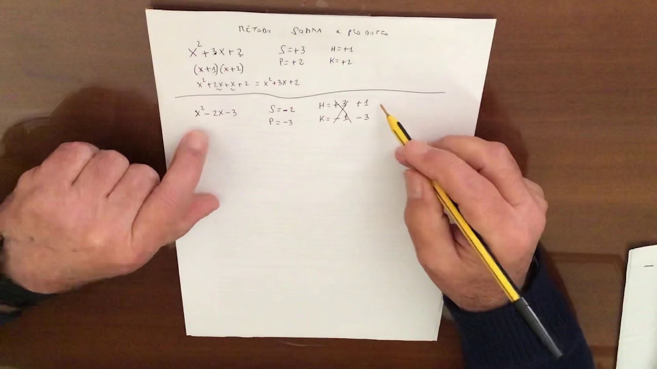 1A SCOMPOSIZIONI: Trinomio caratteristico (Metodo S e P) Videolezione prof. Filippo BARBATA