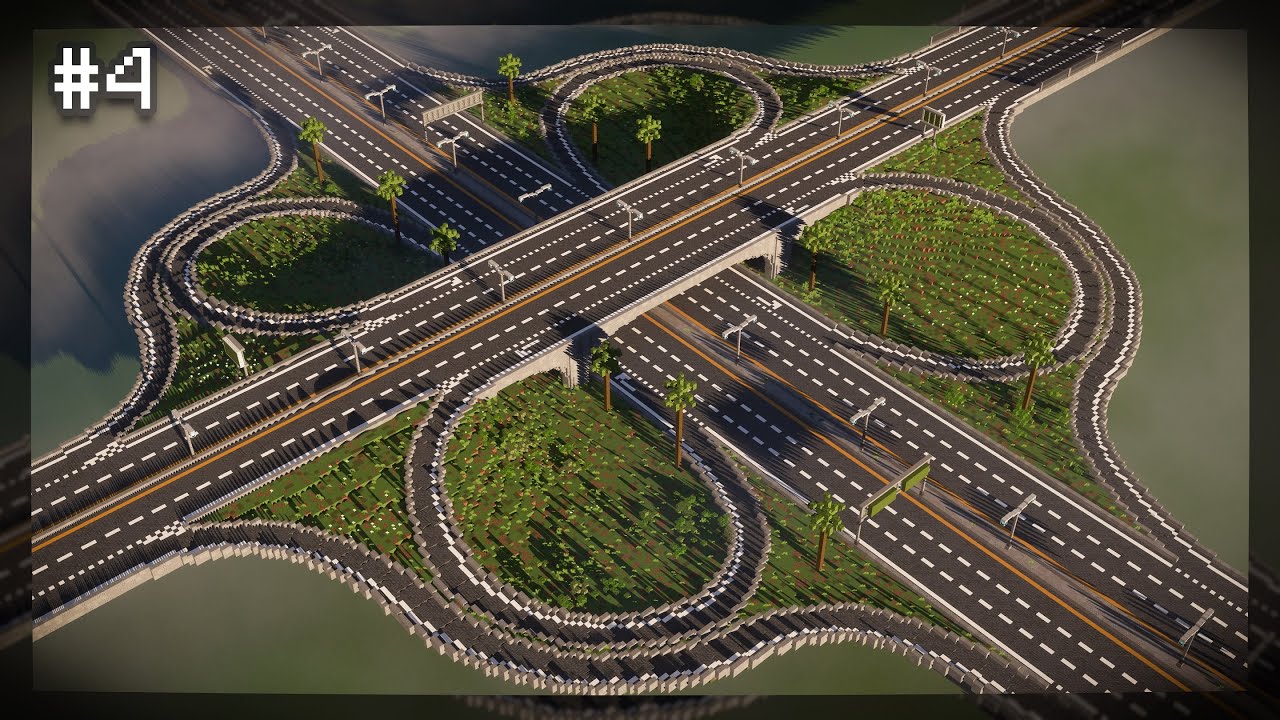 Minecraft City #4 - Infrastructure [Timelapse]