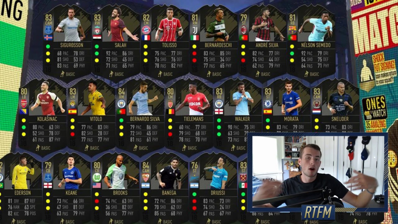 THE BEST GOLD CARD INVESTMENTS FROM THE FIRST FIFA18 OTW TEAM