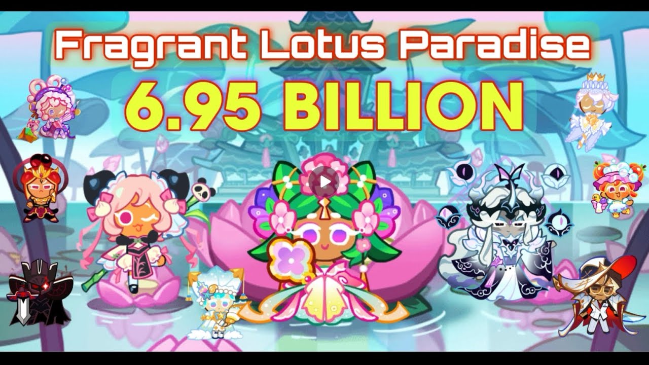 CookieRun OvenBreak | Fragrant Lotus Paradise (Hydrangea Season) 6.95B Full Run (4th Place) | GPZ