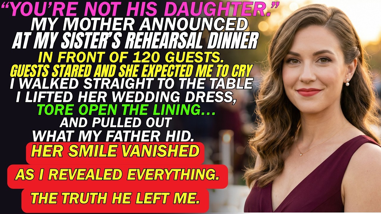 “She’s Not His Daughter,” My Mother Announced—Then I Revealed What Was Hidden in Her Wedding Dress