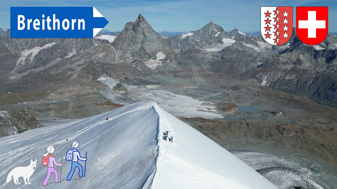 Hochgebirgstour von Zermatt auf das Breithorn 4164 M. ü. M