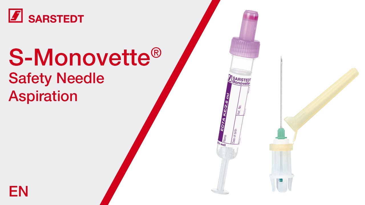 Blood collection: Aspiration with the S-Monovette® (ISO colour code) and Safety-Needle
