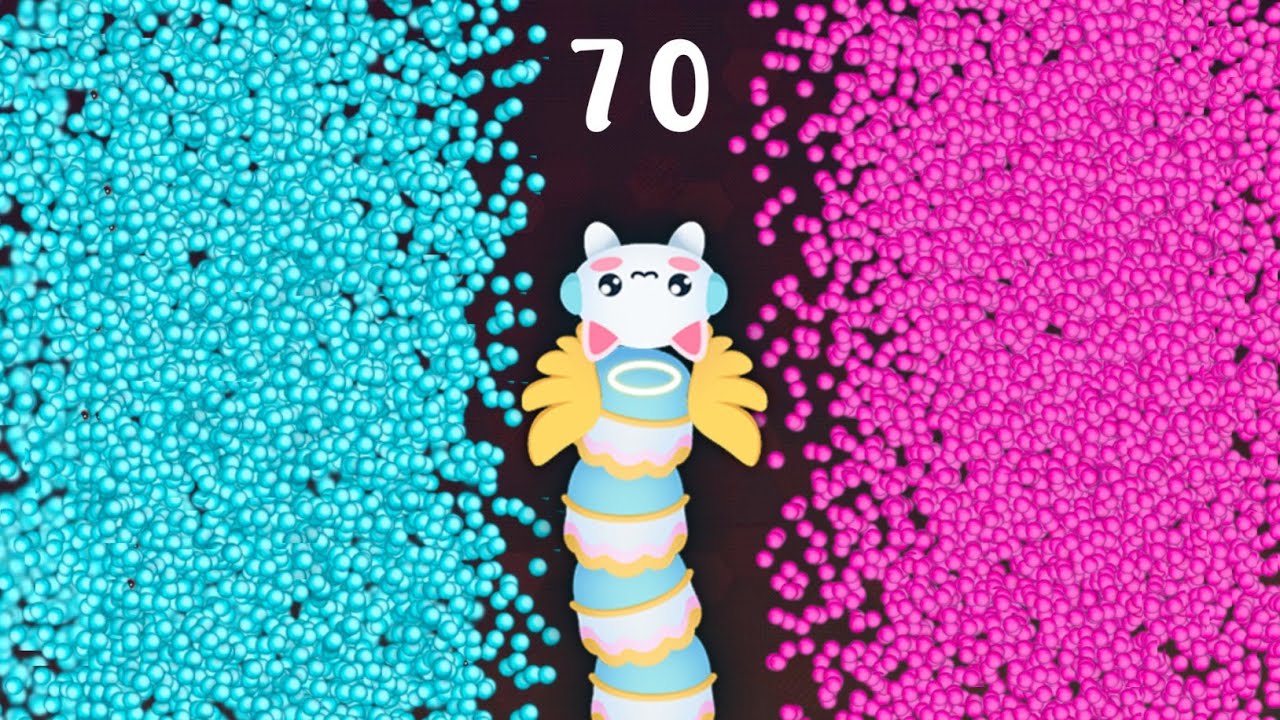 SNAKE IO🐍 MONSTER ANGELA SNAKE 🐍 MAKING RECORD BY EATING YUMMY SCORE POINT 🐍 EPIC SNAKEIO GAMEPLAY