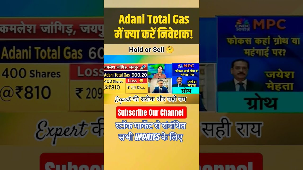 ATGL Share Hold or Sell| Adani Total Gas Share Me Kya Kare #stockmarket #holdorsell