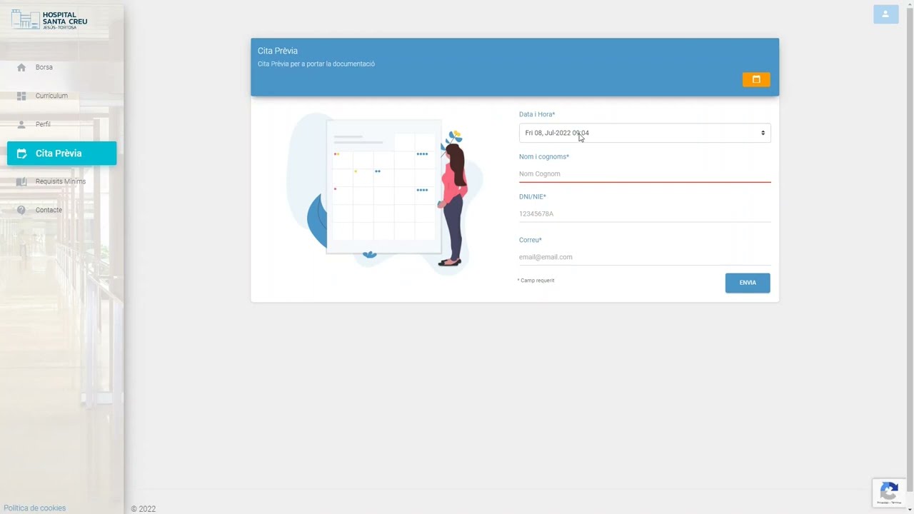 Com utilitzar la web de la Borsa de l'Hospital Santa Creu Jesús