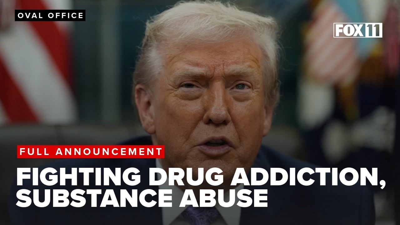 President Trump announces new government initiative to address drug addiction and substance abuse