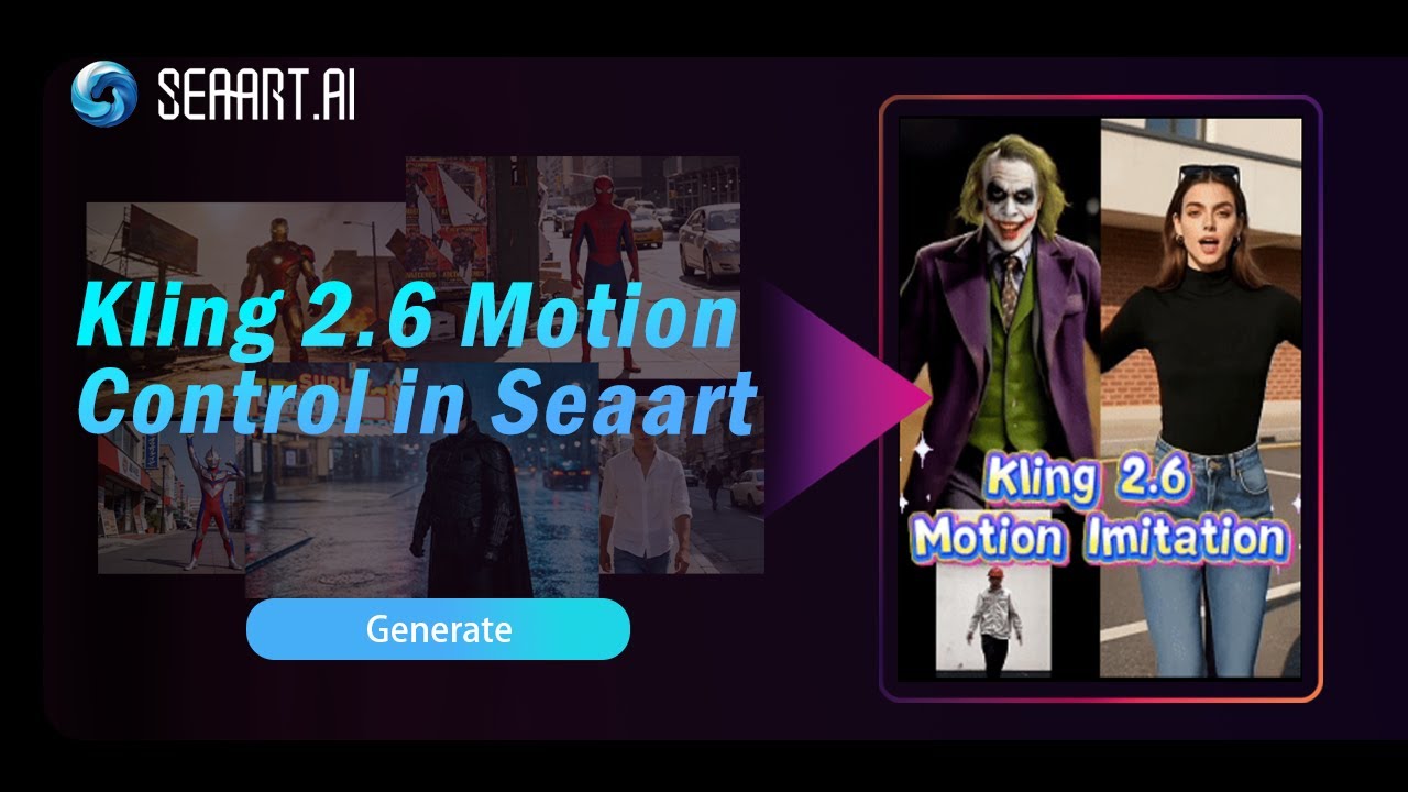 Kling 2.6 Motion Control on SeaArt AI 🔥