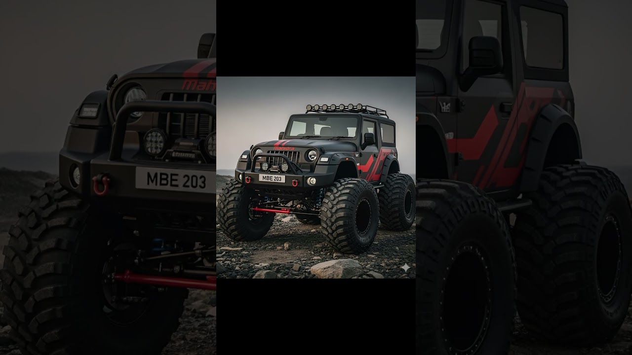Mahindra Thar MONSTER Edition 🚙💥 | Before & After Render