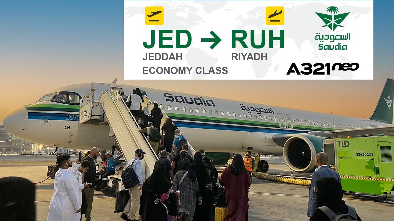 Flying Saudia A321 Neo Economy Class | JED → RUH