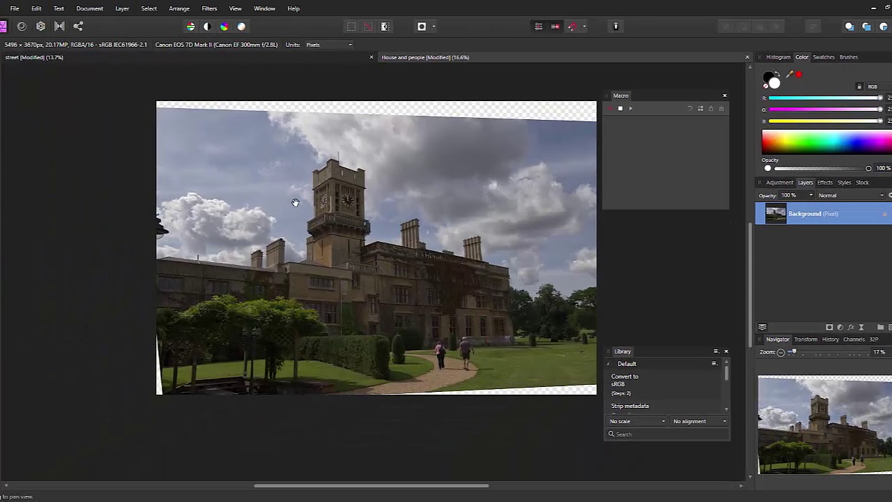 Affinity Photo - Create a simple Macro