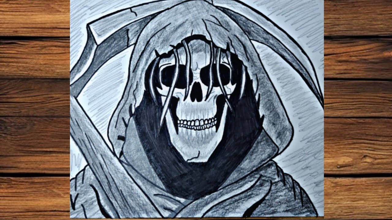 How To Make The God Of Death #art #death #viral #trending #drawing #video #drawingprocess 