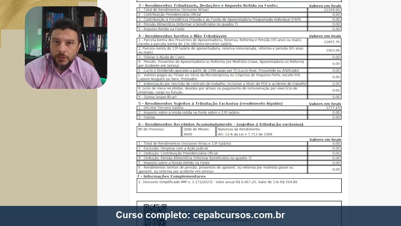 Extrato do IR do INSS para maiores de 65 anos | Isen&ccedil;&atilde;o por doen&ccedil;a grave
