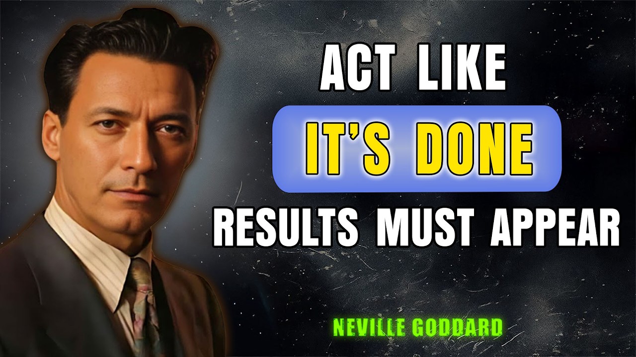 Act Like It’s Done — Results Must Appear | Neville Goddard