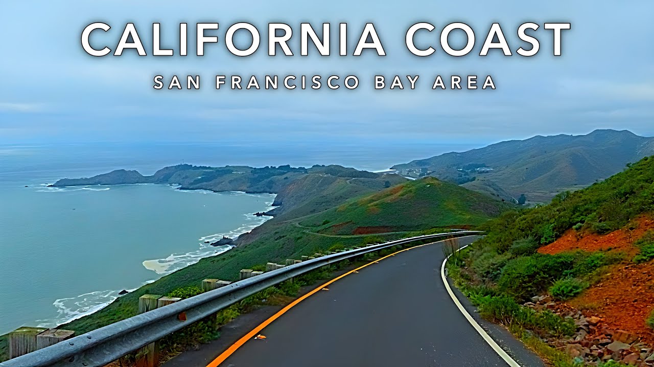California Coast - Sunday Afternoon Drive | Ambient Driving Sound 4K