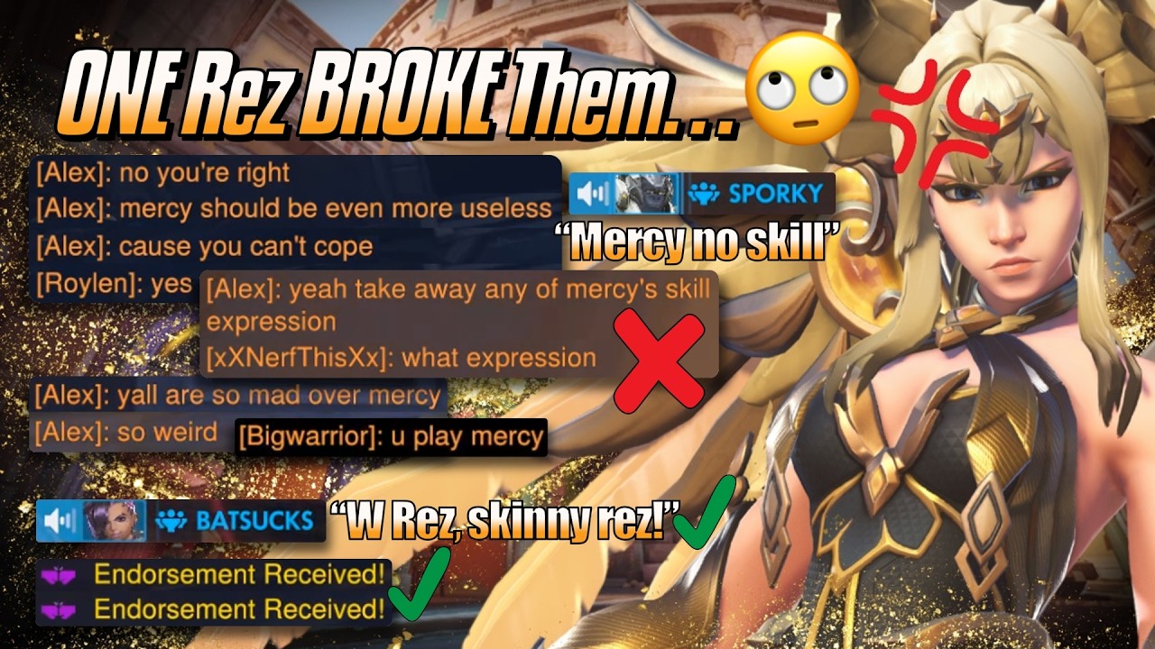 ONE Rez BROKE Them... 🙄 - Mercy Gameplay & Commentary - Overwatch 2 (Season 1)