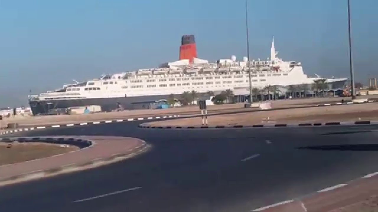Queen Elizabeth 2 Cruise Ship at Port Rashid Dubai