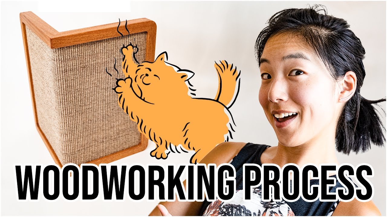MAKING a Couch Protecting Cat Scratcher | Peaceful Woodworking