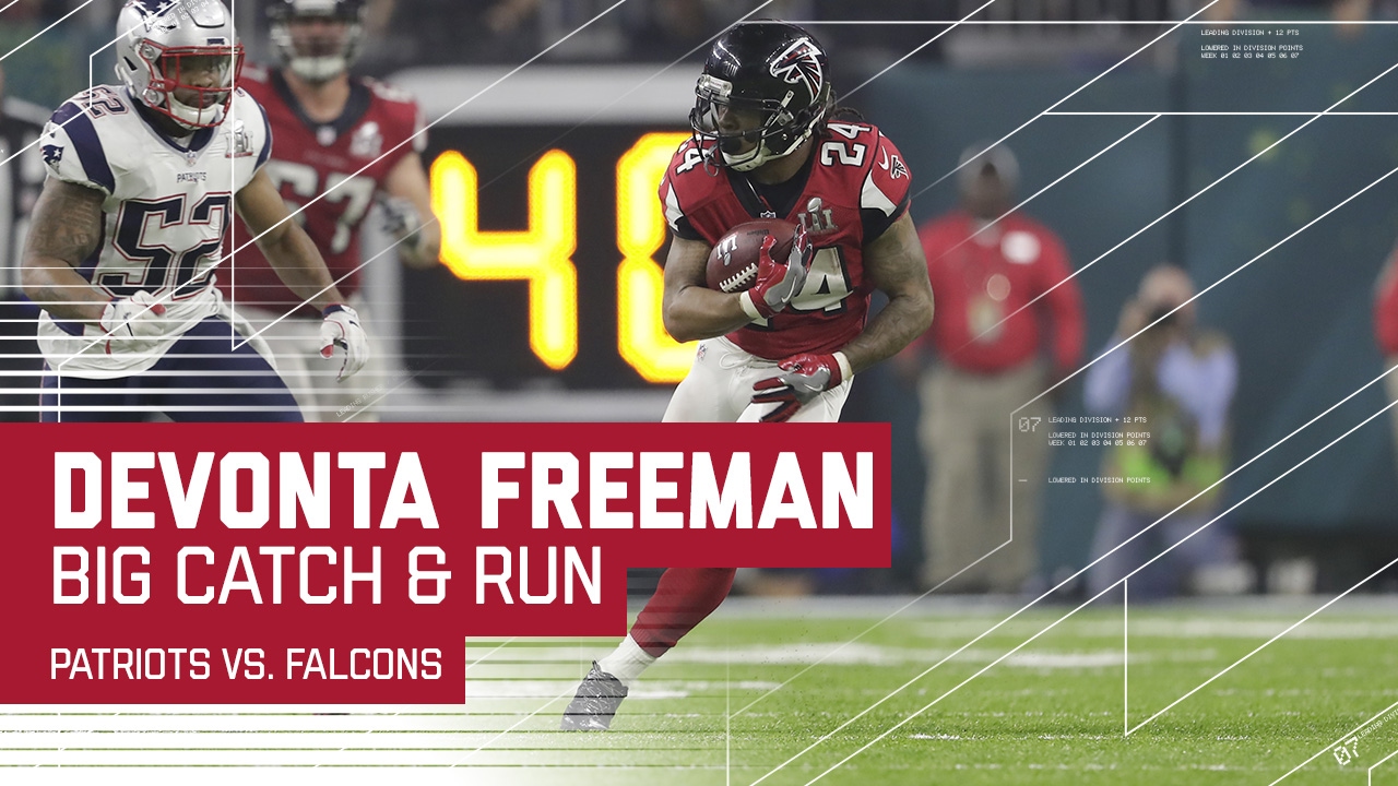 Devonta Freeman Big Catch & Run! | Patriots vs. Falcons | Super Bowl LI Highlights