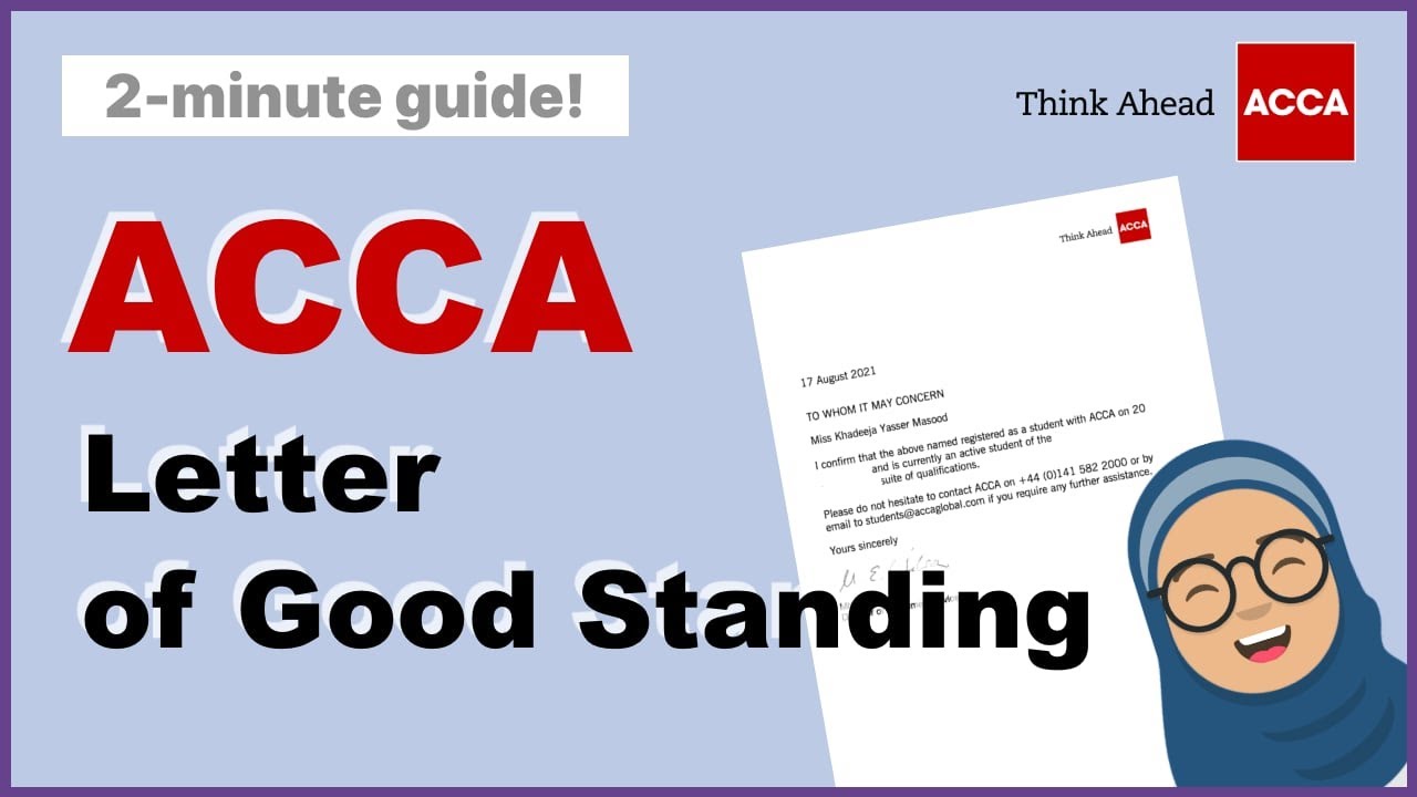 How to Get ACCA Letter of Good Standing || ACCA Certificate of Status
