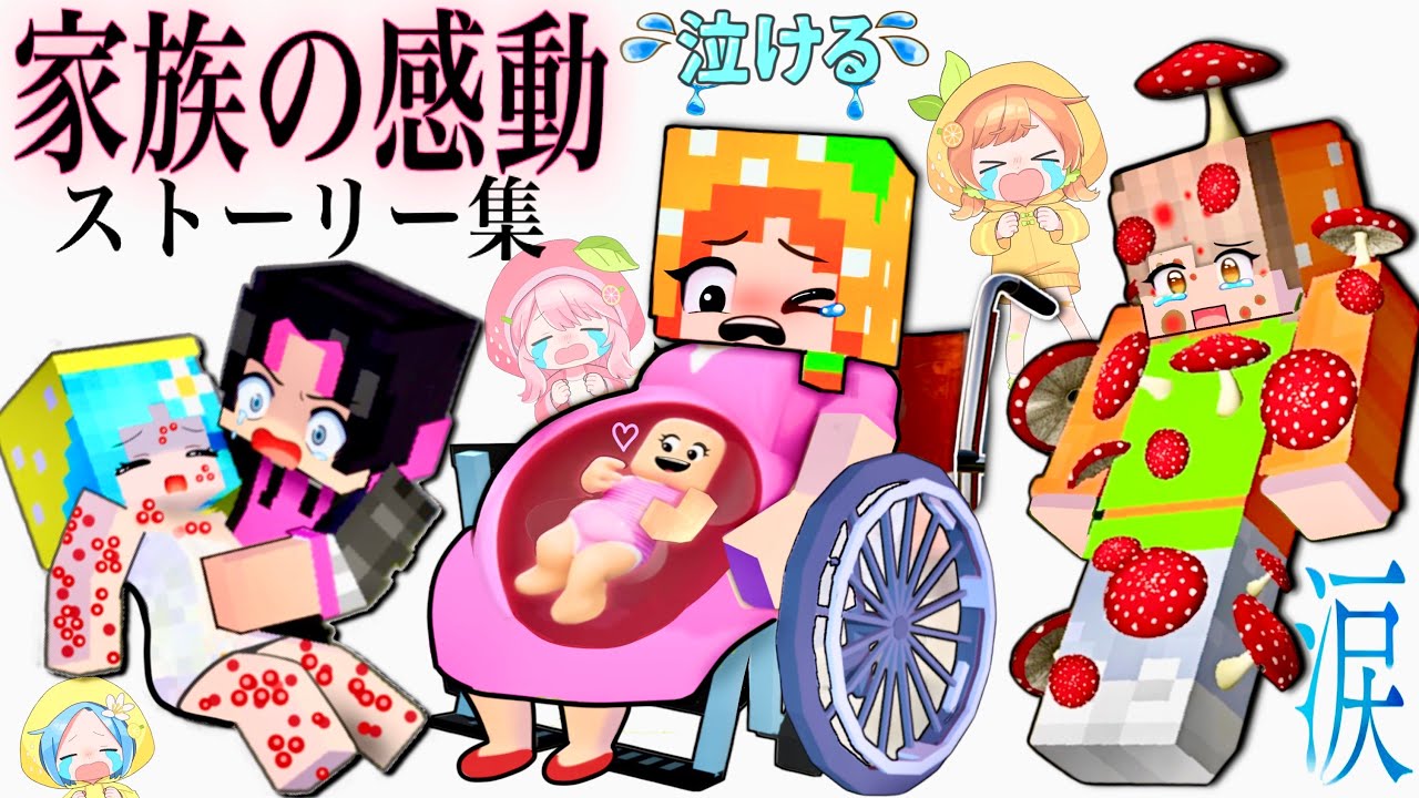 【#ぴこみんず の泣ける感動ストーリー】マイクラドラマ/ママが死んでしまった/記憶喪失/捨て子からお金持ち/赤ちゃんと妊婦/病気と手術/