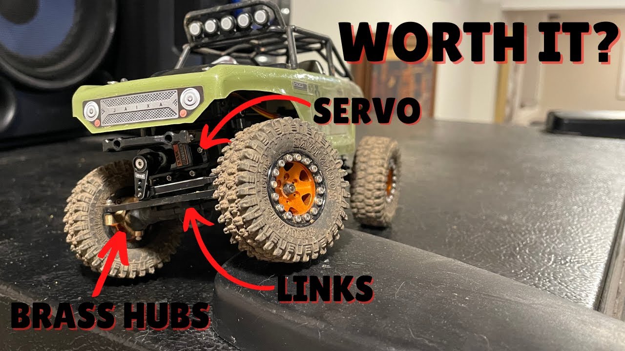 How to Install Injora Servo, Links & Brass Hubs! Are They Worth It? Axial SCX24 Deadbolt Build