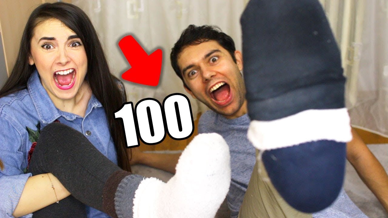 100 DE STRATURI DE CIORAPI CHALLENGE