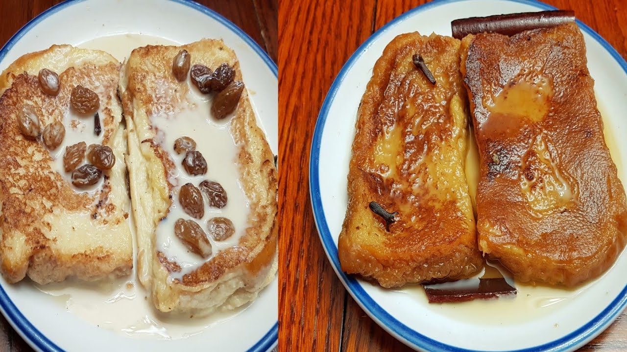 Torrejas en miel y torrejas en leche (postre tipico hondure&ntilde;o🇭🇳)Saz&oacute;nlatinocon Lizz