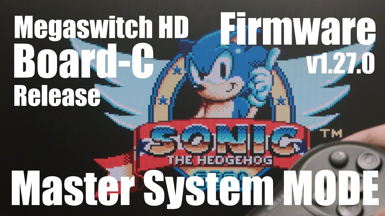 HDMI for Master System games. Megaswitch HD Update v1.27.0