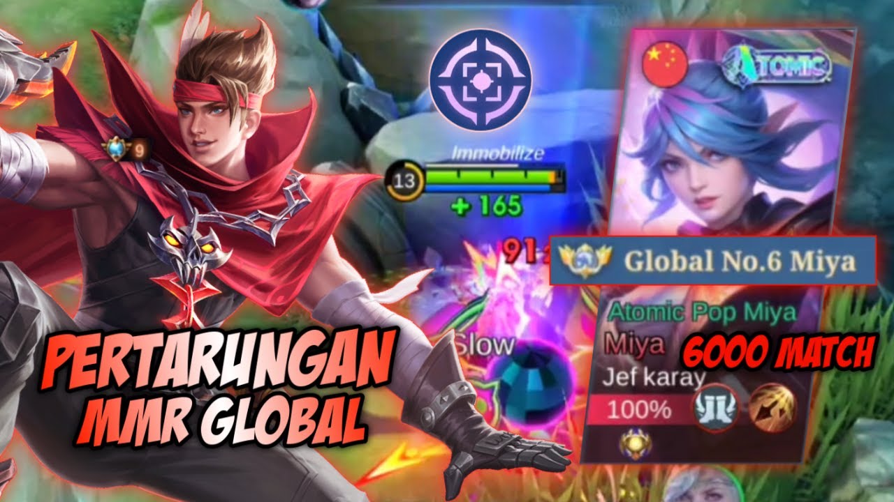MENGERIKAN! TOP GLOBAL CLAUDE MELAWAN GLOBAL MIYA 6000 MATCH! GILA MAINNYA AGRESIF PARAH! | MLBB