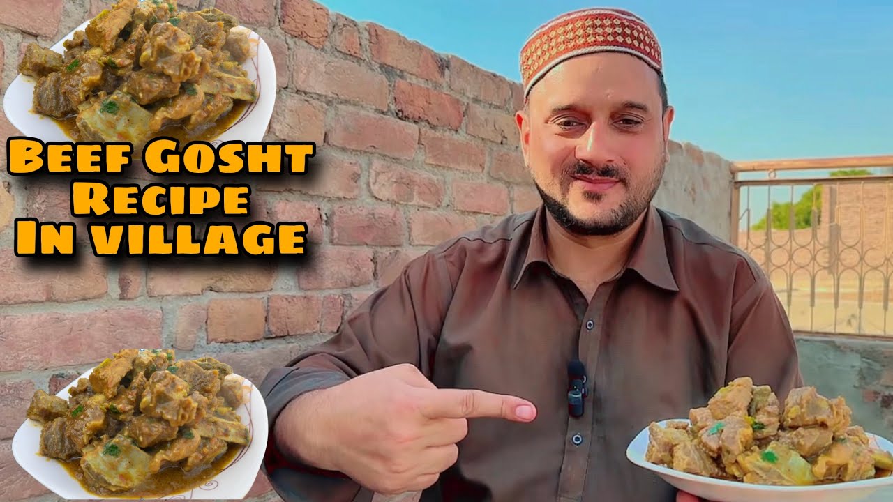 Beef Gosht Recipe | لکڑی کی آگ پر بیف گوشت کی ریسیپی | Village Life