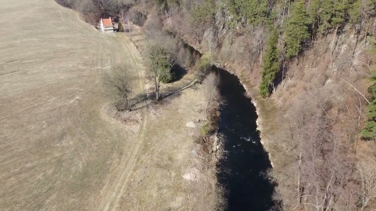 Řeka Malše. Římov - Hamr. DJI mini2