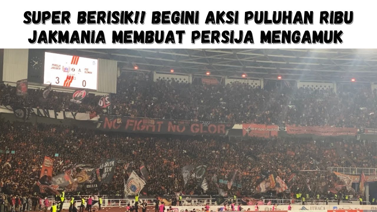 JAKMANIA PECAH REKOR!! 60.134 JAKMANIA BERAKSI DI GBK