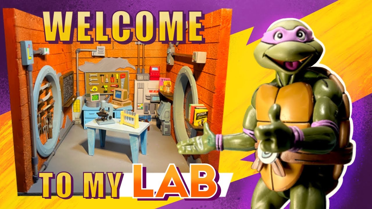 DIY - NECA TMNT Donatello's Lab Diorama