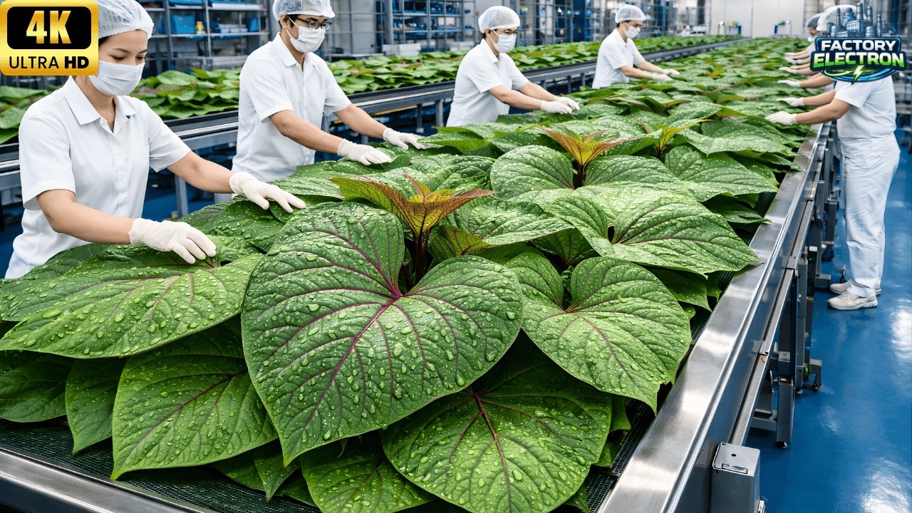 Inside the Largest High-Tech Sweet Potato Leaf Factory You've Never Seen Before (Full Process)