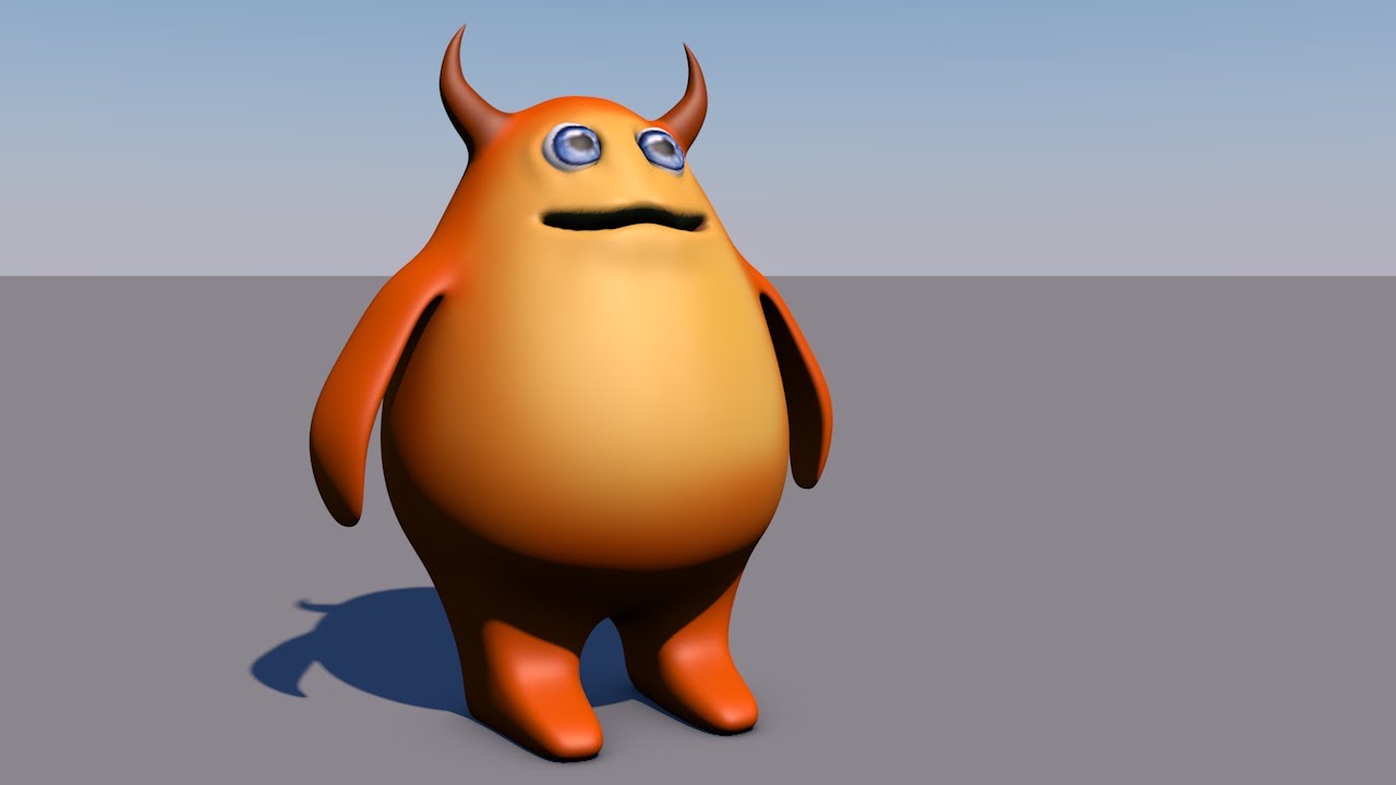 Cinema 4D - Bước 4: Tô màu nhân vật kết hợp với Adobe Photoshop (3D Paint)