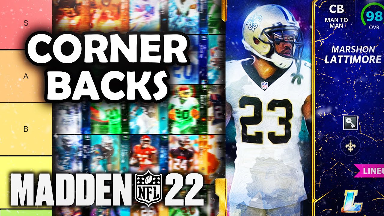 RANKING the BEST Cornerbacks in Madden 22 Ultimate Team (Tier List)