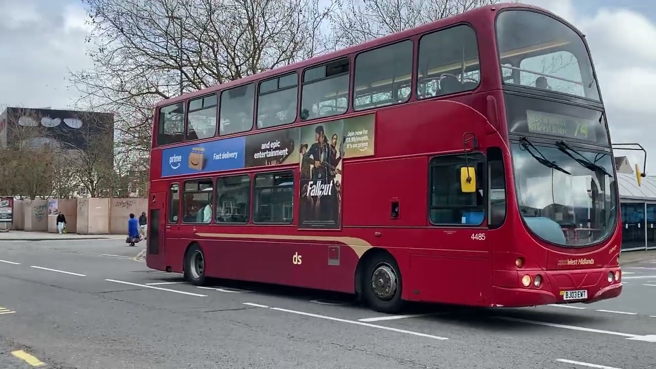 National Express West Midlands Gemini 4485 Bus Route 74 West Bromwich 