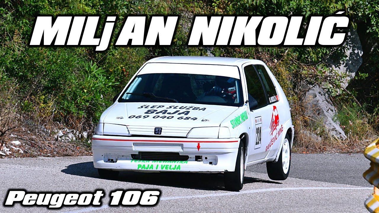 Miljan Nikolic - Brdska trka Glava Zete 2025 - Peugeot 106 1.3 rallye