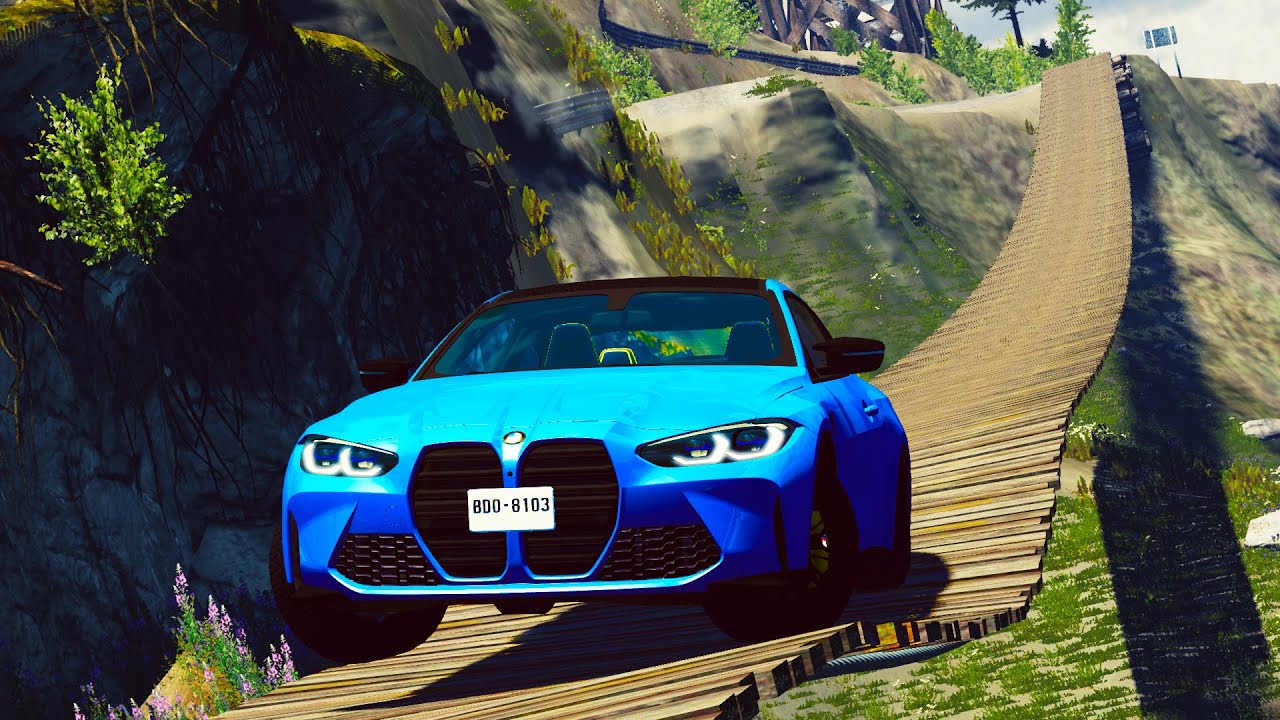 Cars vs Suspension Bridge #1 - BeamNG DRIVE
