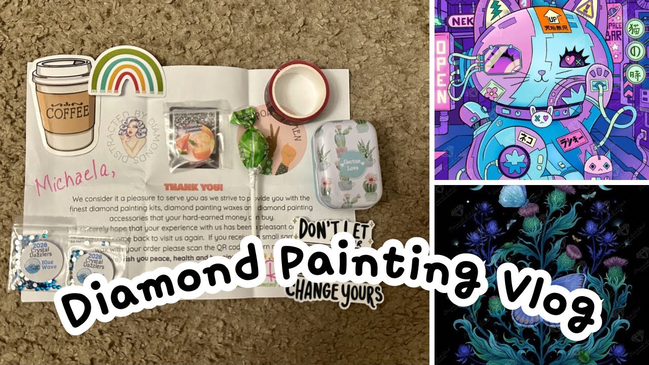 opening lots of happy mail + chatting about new releases | diamond painting vlog #113!