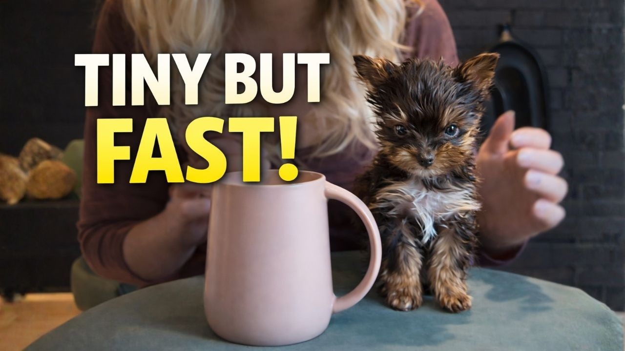 Tiny Puppy Shows Off: “I Learn Fast, I Drink Fast, I Make You Laugh Fast!” 🤣|🐕Charlotte Amber