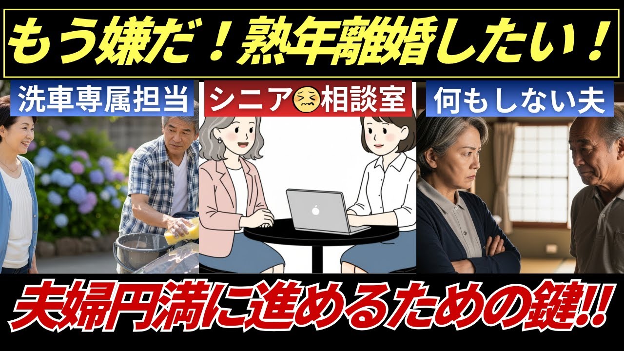 さゆりさん【シニアの相談室】もう嫌だ！熟年離婚したい！