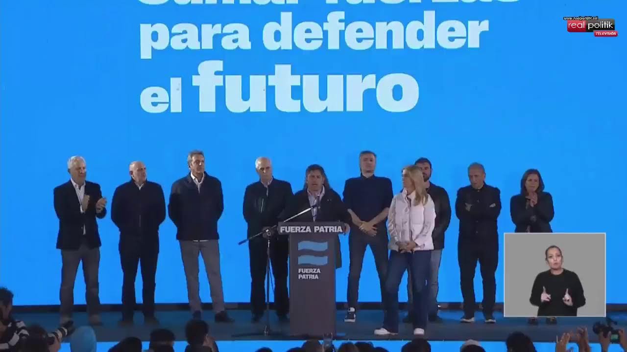 ⭕ Kicillof desde el b&uacute;nker de Fuerza Patria: 