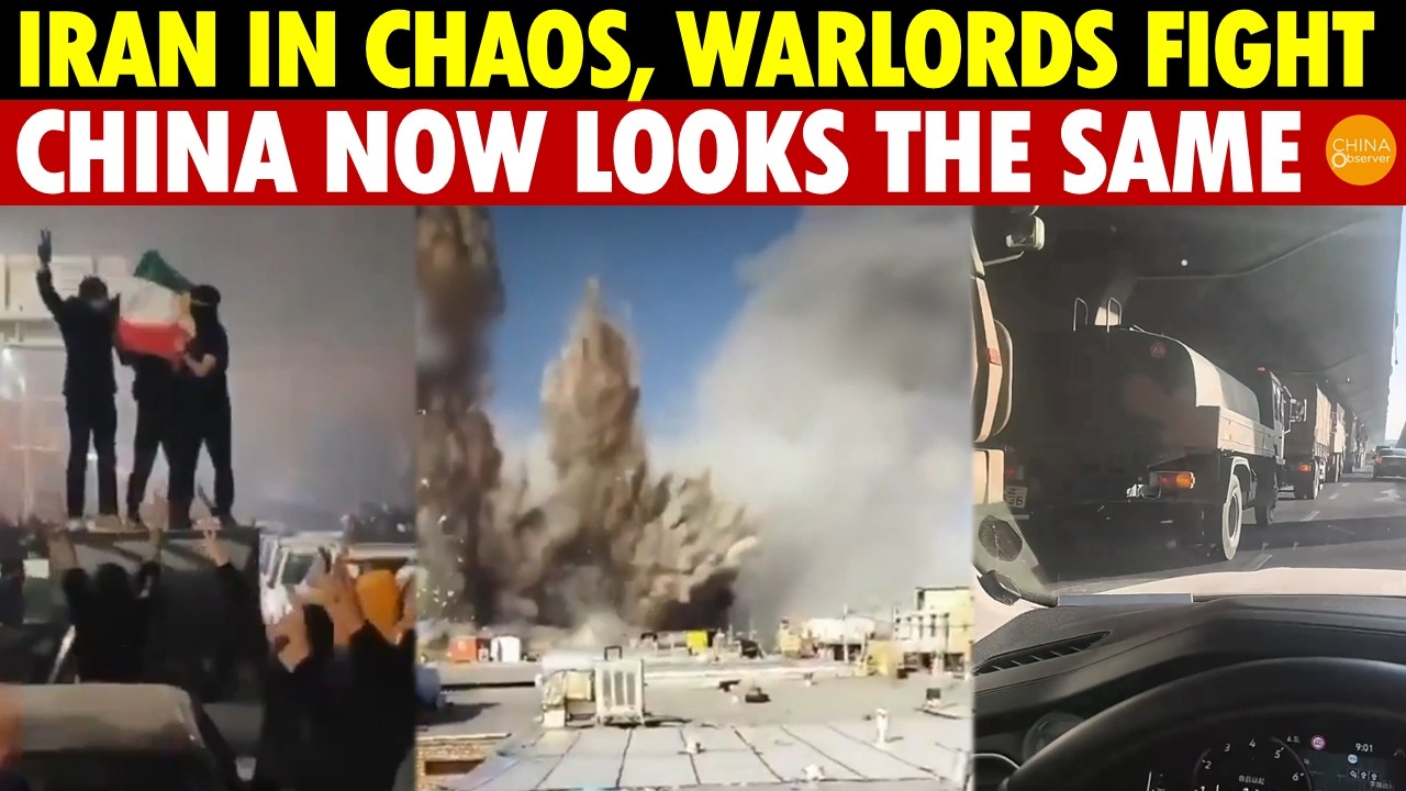 Iran Out of Control, 31 Warlords in Battle! China Resembling Iran, Military Vehicles On the Streets