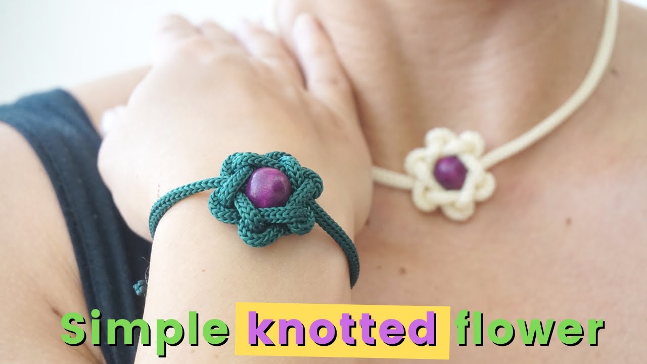 How to Make a Macrame Flower Using Only One Rope